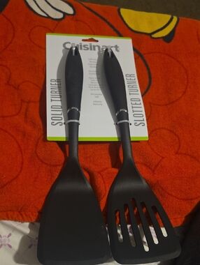 Cuisinart Black Solid and Slotted Turner Set